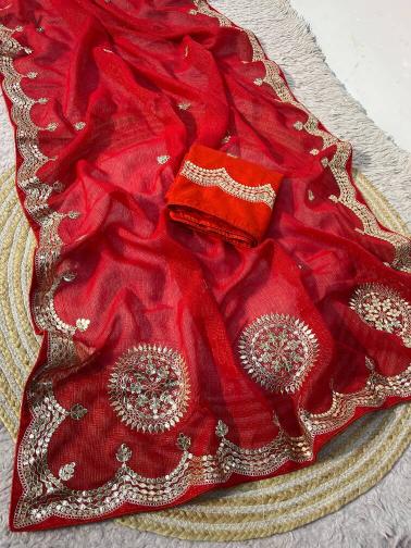Vinayak gotafoil work wholesale saree shop near me